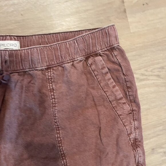 Anthropologie pilcro wide leg pants Brown Tie Waist XL - Picture 7 of 8